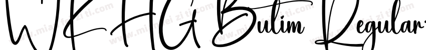 WKHG Butim Regular字体转换